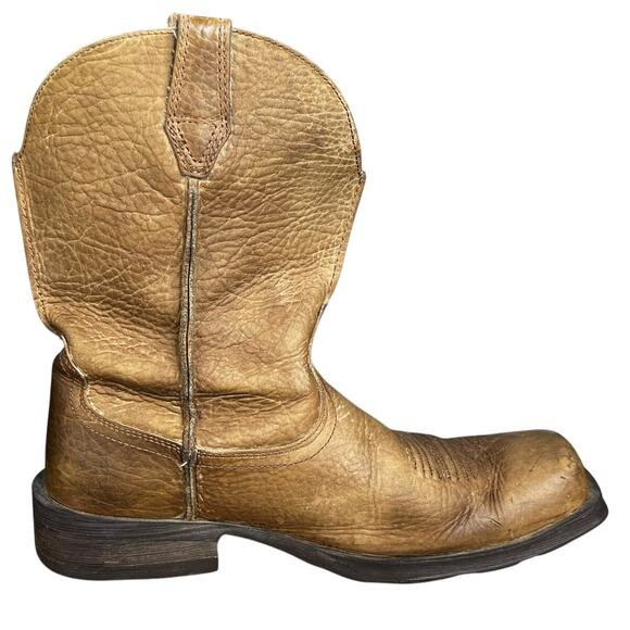 Ariat Men’s Rambler Tan Leather Western Cowboy Boot Size US 10 D main image 8